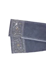 Payetli İşlemeli Pantolon - Mavi