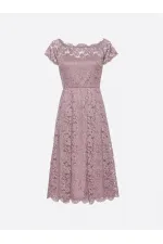 Dantelli Elbise - Leylak