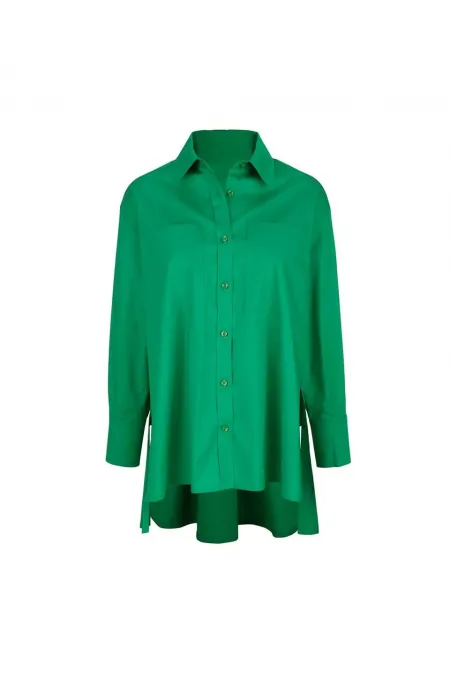 Long Comfortable Shirt - Green