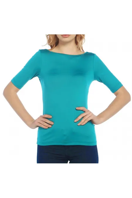 T-shirt basique - Turquoise