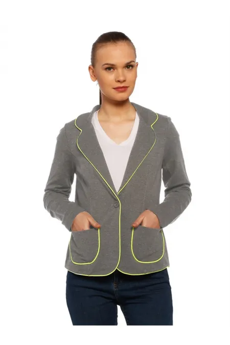 Blazer Ceket - Gri