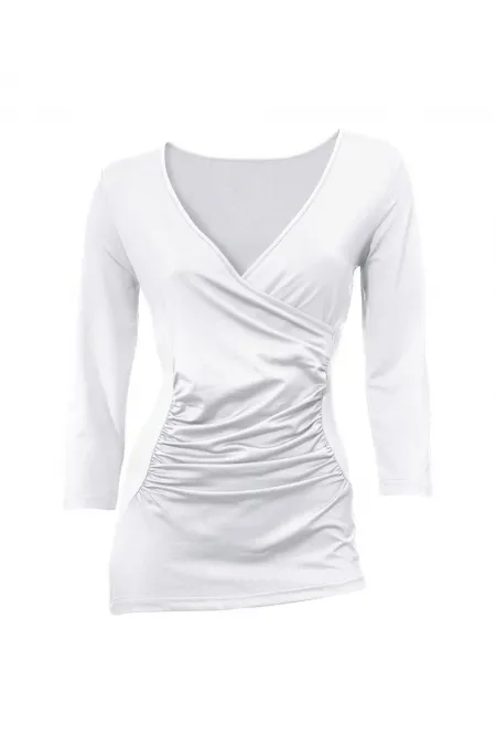 T-shirt à manches 3/4 - Blanc