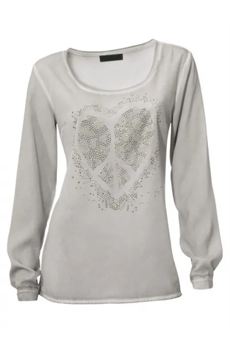 Taş İşlemeli Bluz - Taş