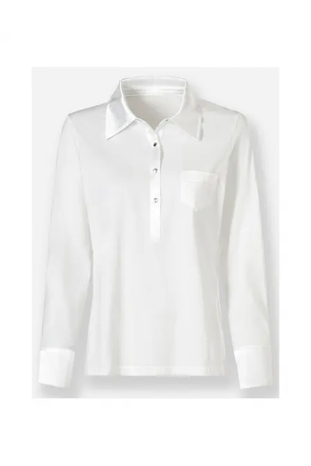 T-shirt à manches longues - Blanc