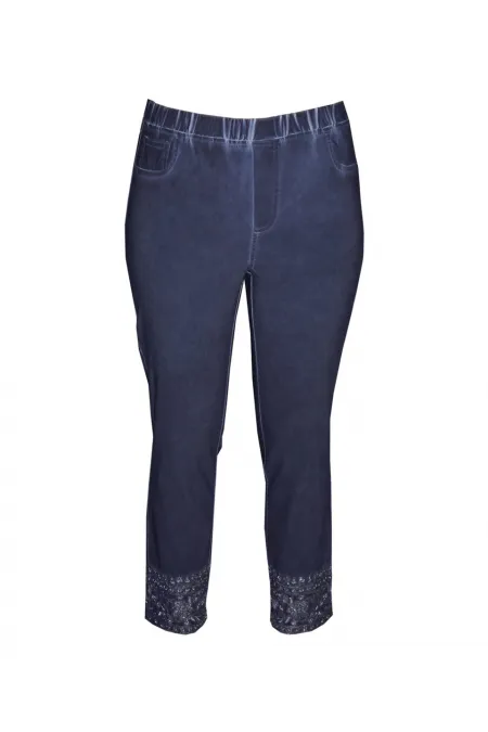 Payetli Pantolon - Lacivert