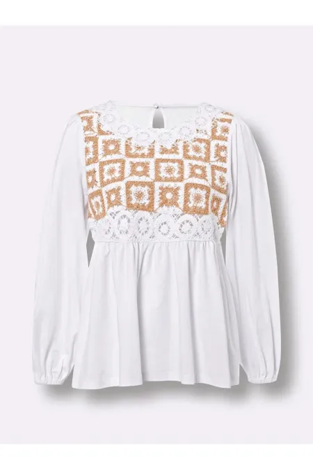 Dantelli Bluz - Ekru