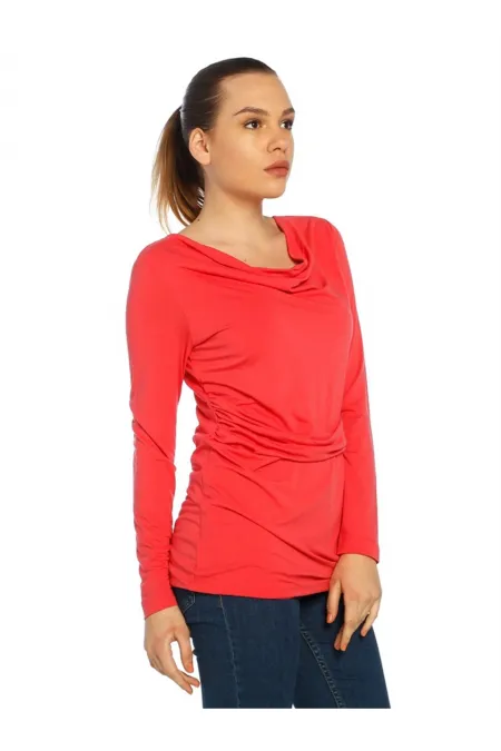 T-shirt long - Fleur de grenade