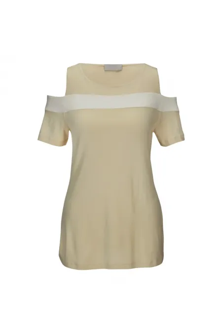T-shirt féminin beige