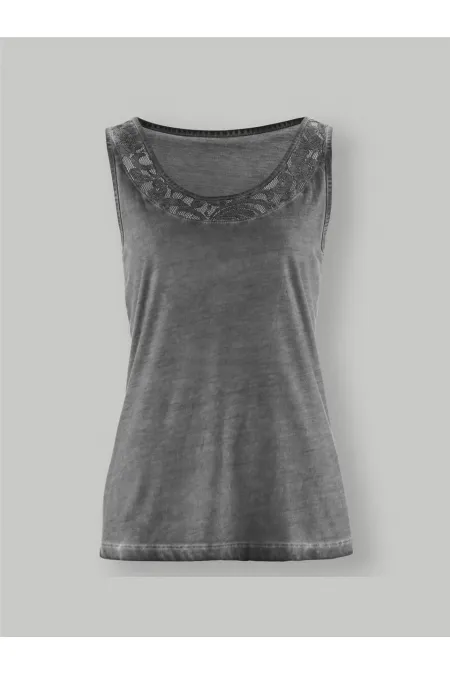 Sleeveless Blouse - Grey