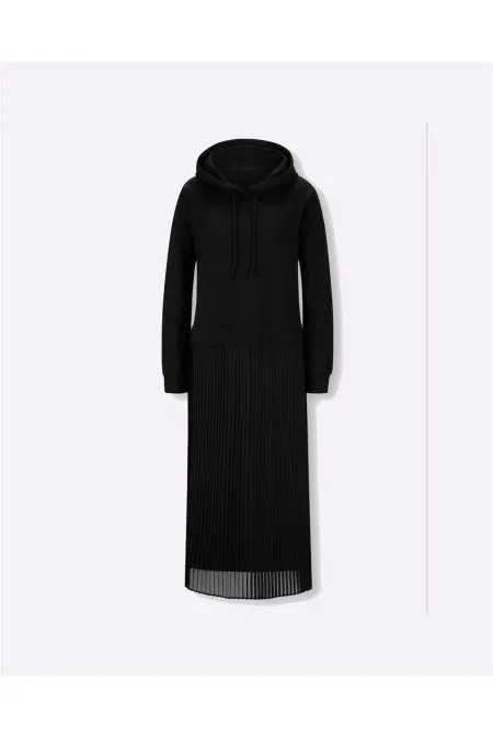 Sweat-Şifon Ebise - Siyah