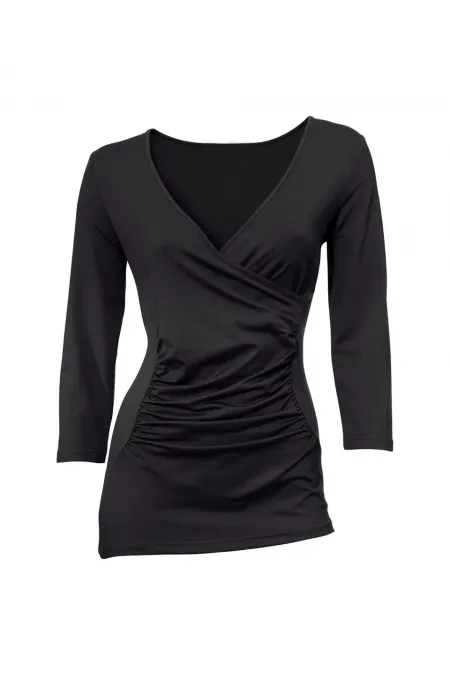 T-shirt à manches 3/4 - Noir