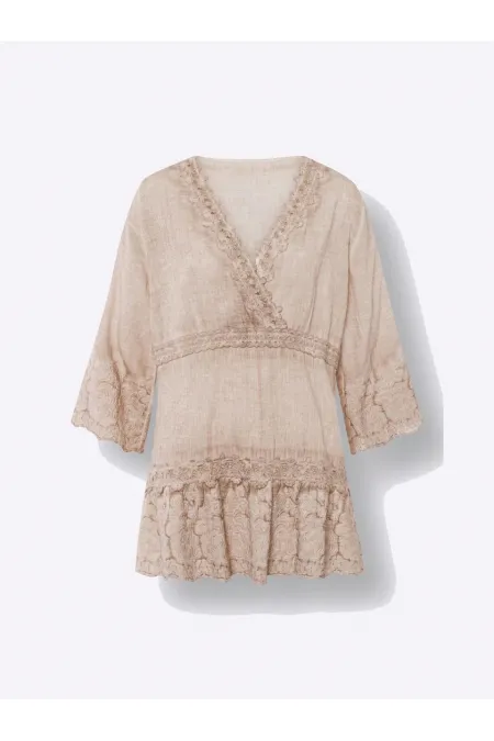 Dantelli Bluz - Krem