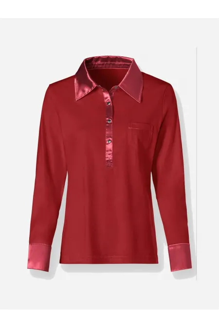 T-shirt à manches longues - Rouge