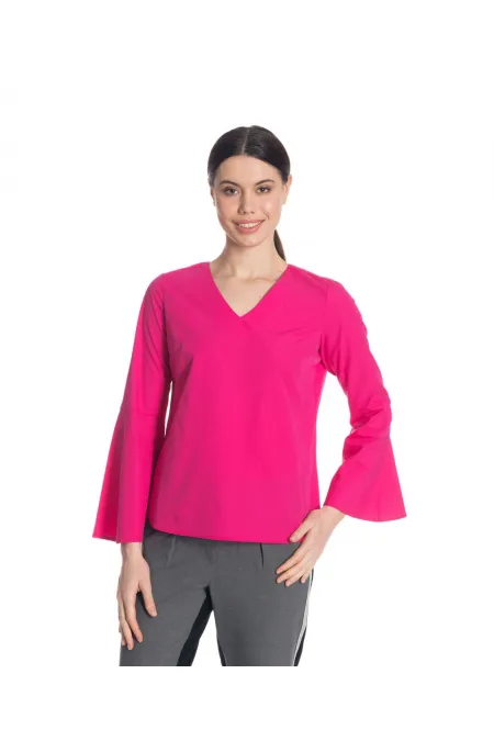 Kolları Volan Bluz - Pembe