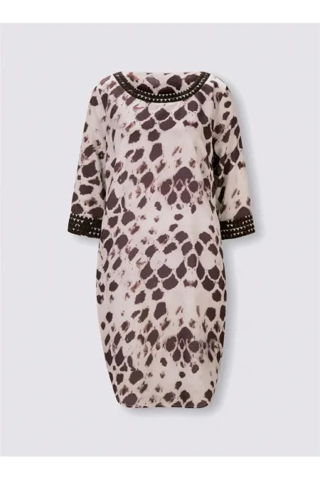 Printed Comfortable Lace Dress - Printed