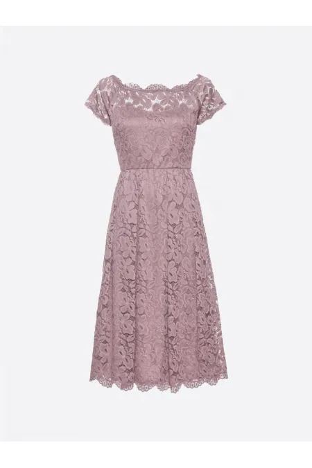 Dantelli Elbise - Leylak