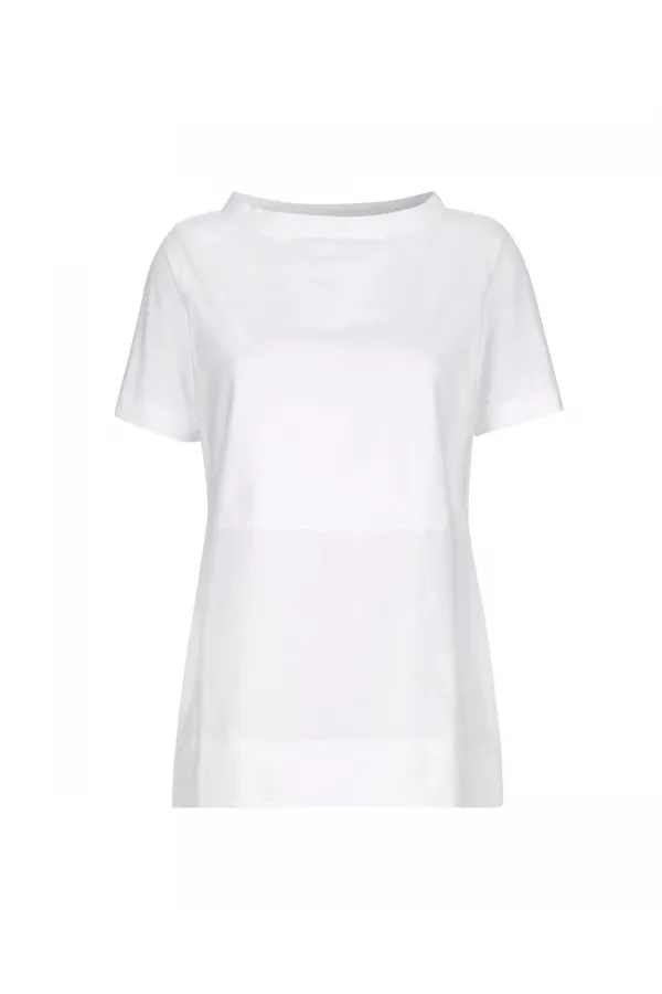 Boat Neck T-Shirt - White