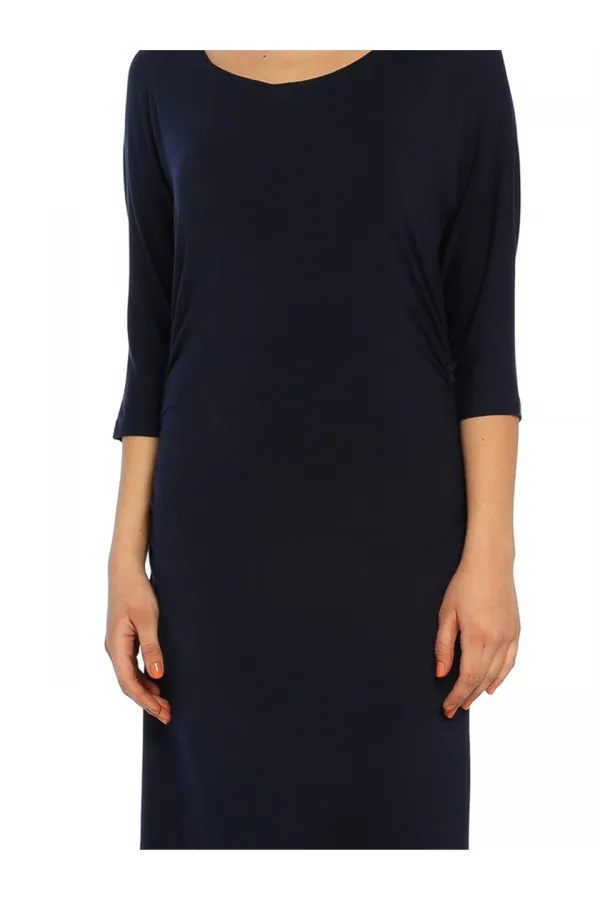 Jersey Elbise - Lacivert