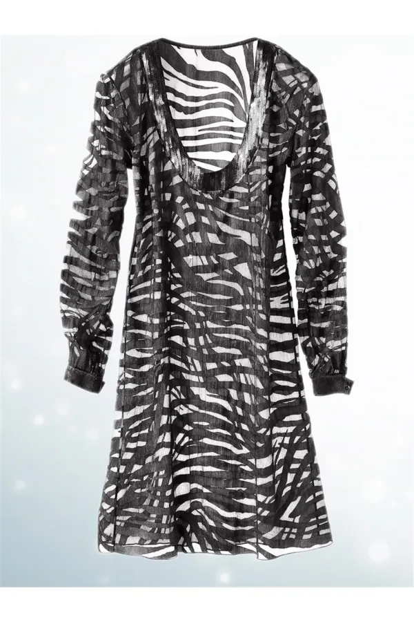 Silk Beach Tunic - Black