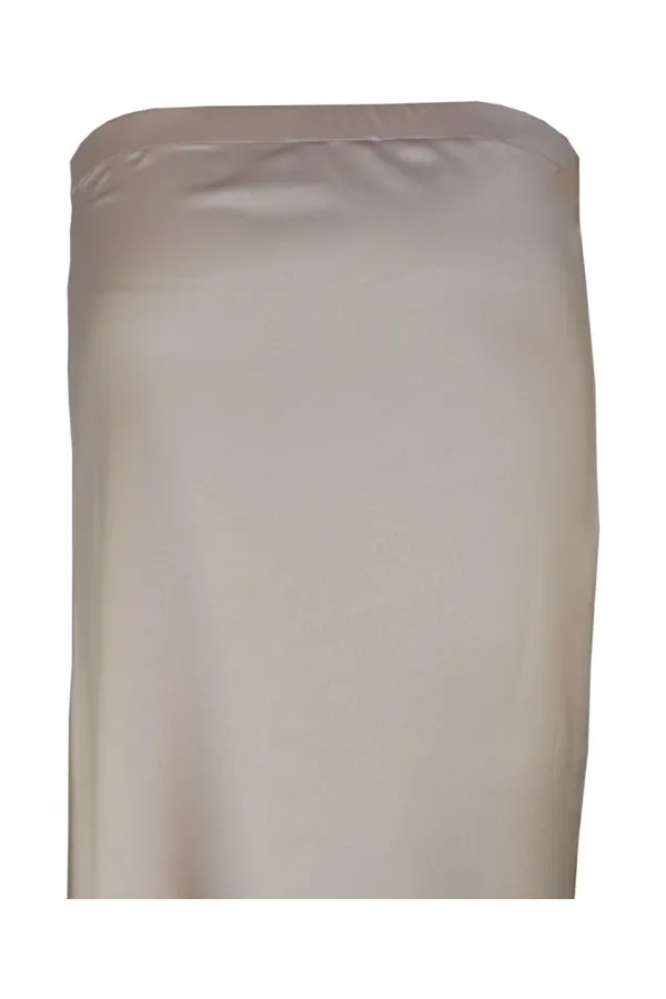 Saten Uzun Etek - Kum