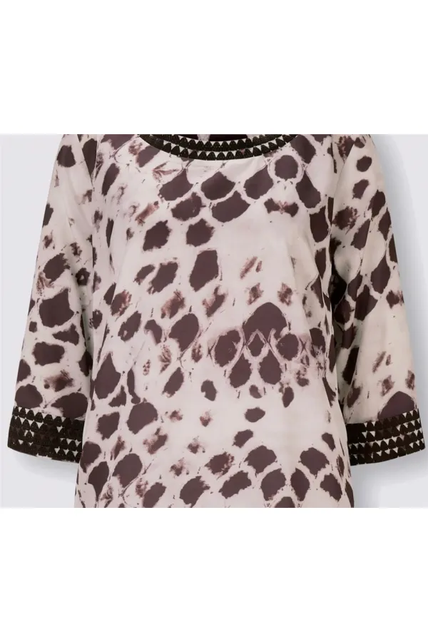 Robe en dentelle imprimée confortable - Imprimée