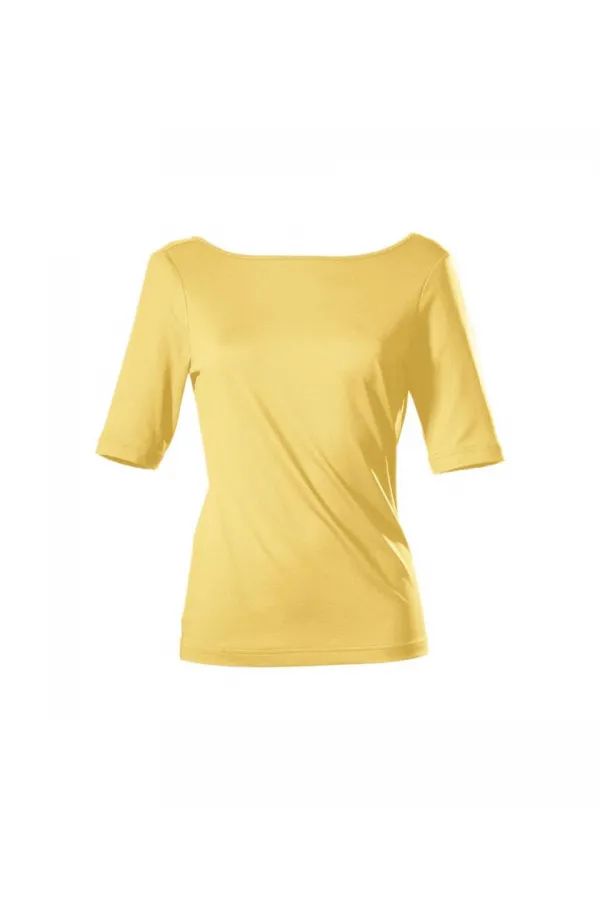 T-shirt basique jaune