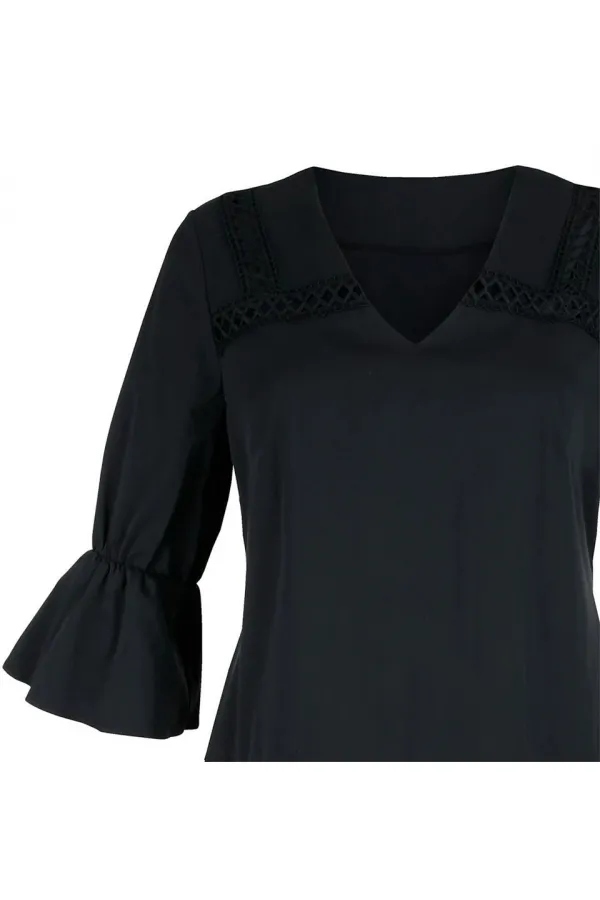 Dantelli Elbise - Lacivert