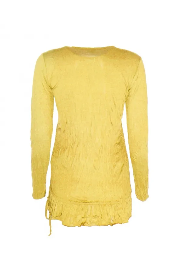 Dantelli Bluz - Sarı
