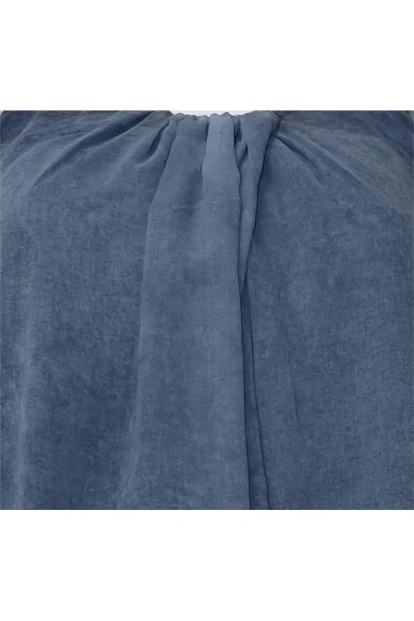 Şifon Elbise - Mavi