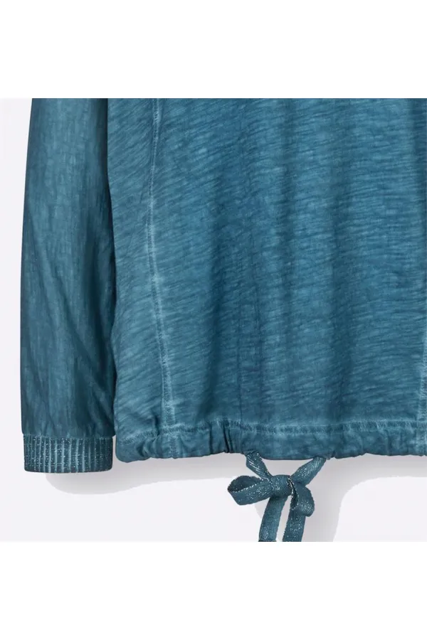 Sweat-shirt à paillettes - Pétrole