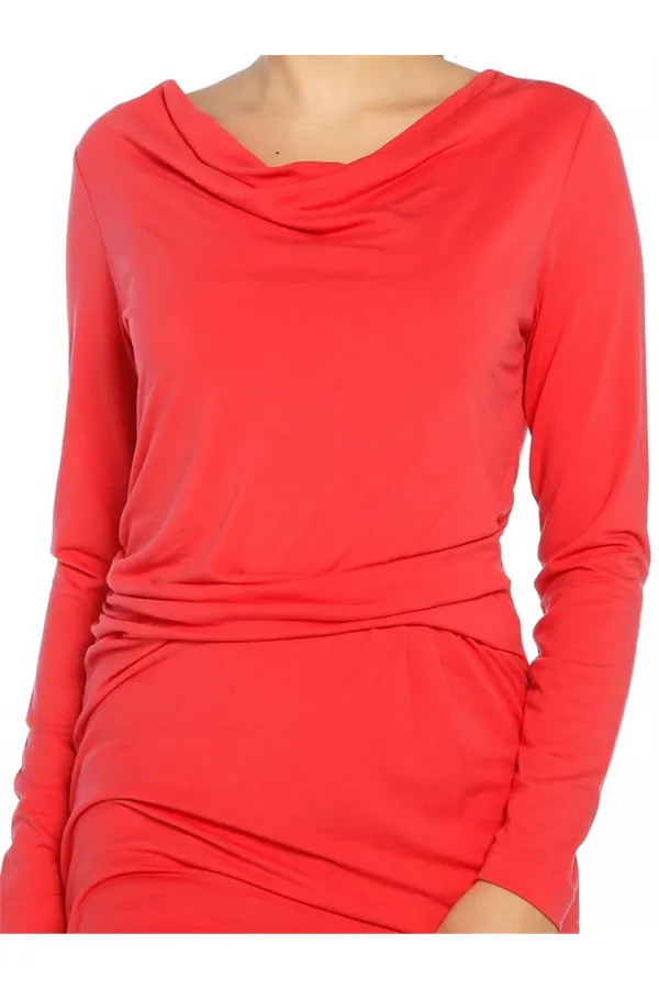 T-shirt long - Fleur de grenade