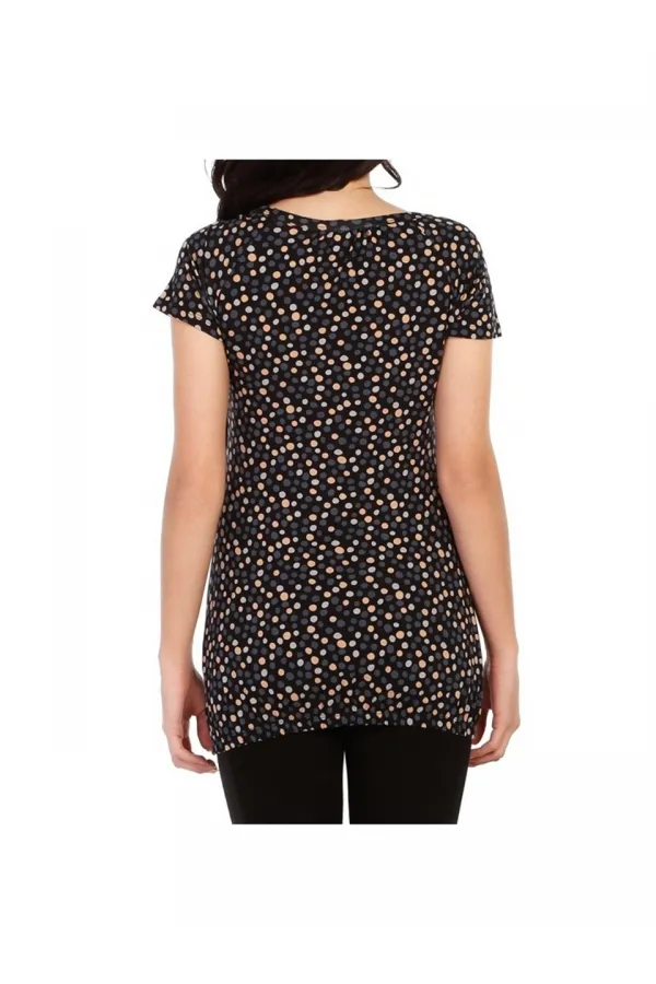 Puantiye Tişört - Mavi