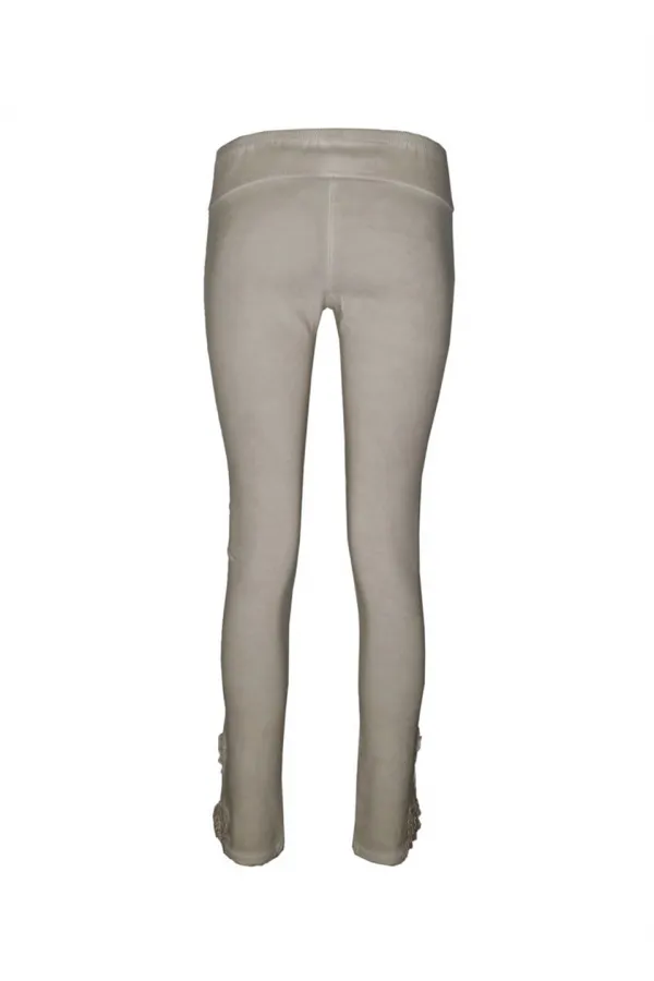 Skinny Dantel Pantolon - Taş