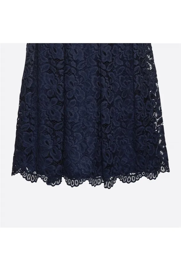 Dantelli Elbise - Lacivert