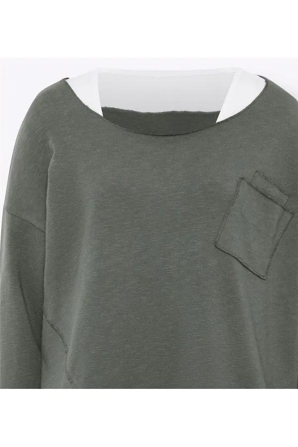 Bluz-Tişört 2 Parça - Yeşil