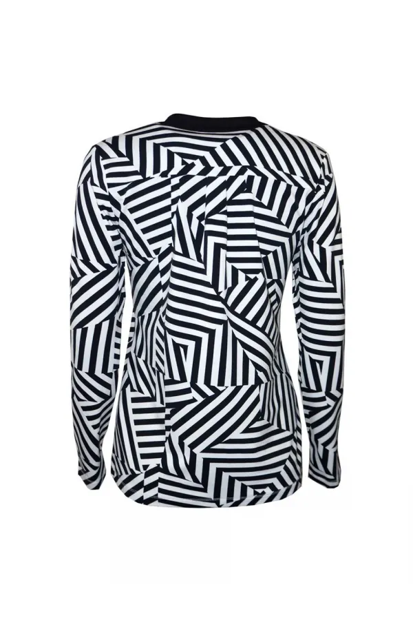 Yumuşak Esnek Form Bluz - Çizgili