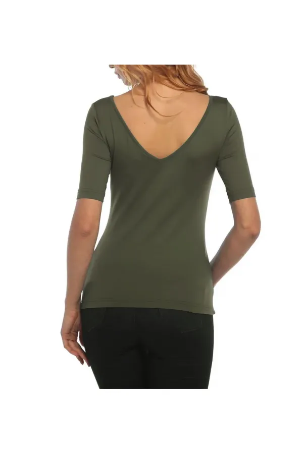 Basic Tişört - Zeytin Yeşili