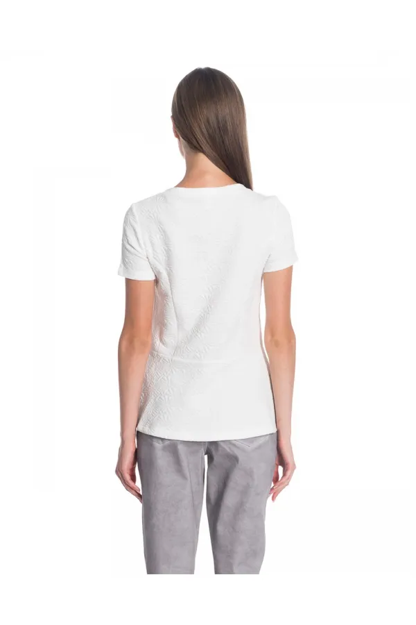 Chemisier matelassé - Blanc