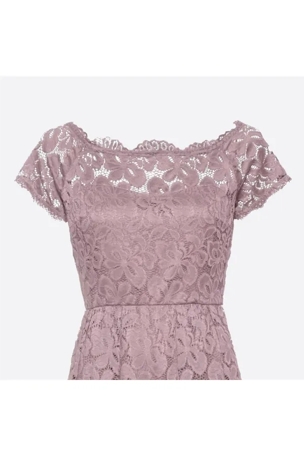 Dantelli Elbise - Leylak