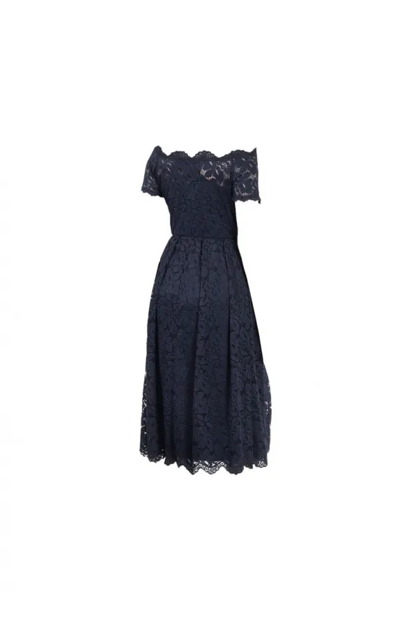 Dantelli Elbise - Lacivert