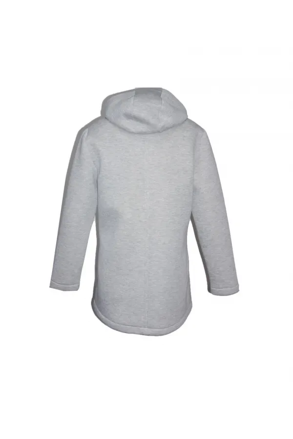 Manteau à capuche gris