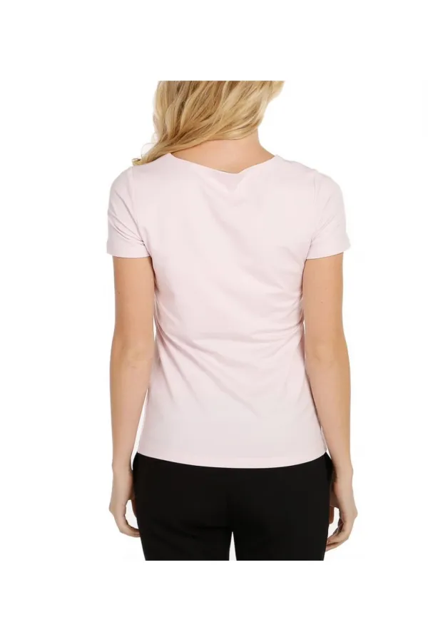 T-shirt basique en jersey - Rose poudré