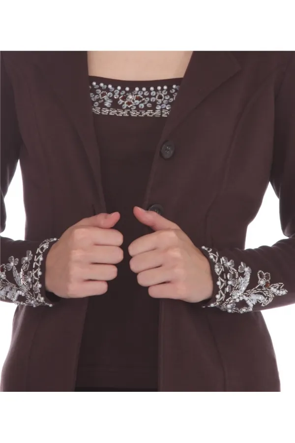 Twinset Blazer Ceket - Kahverengi