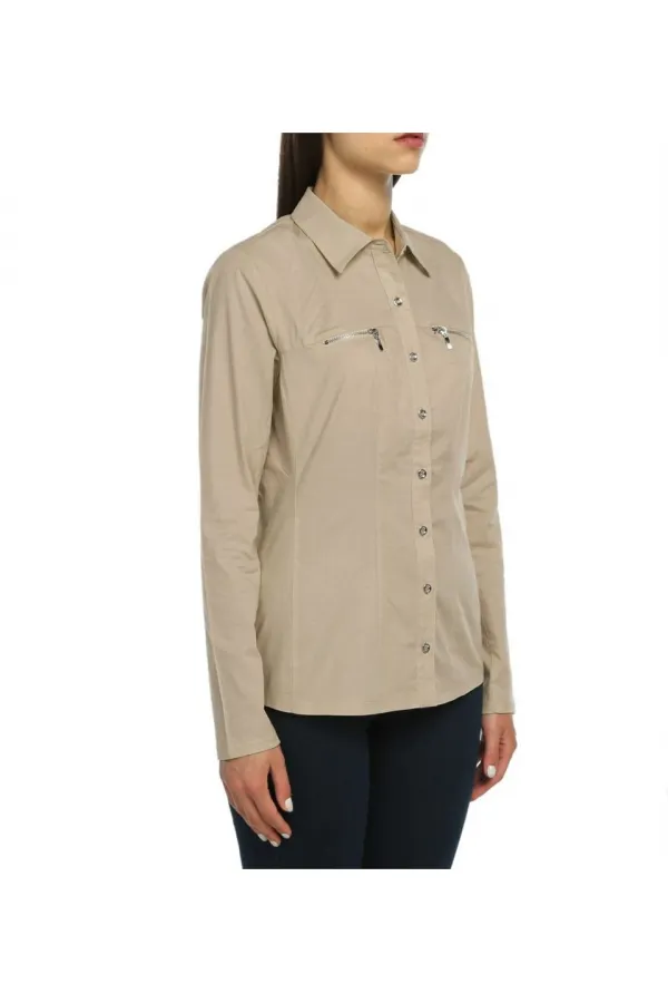 Zip-up Shirt - Mink