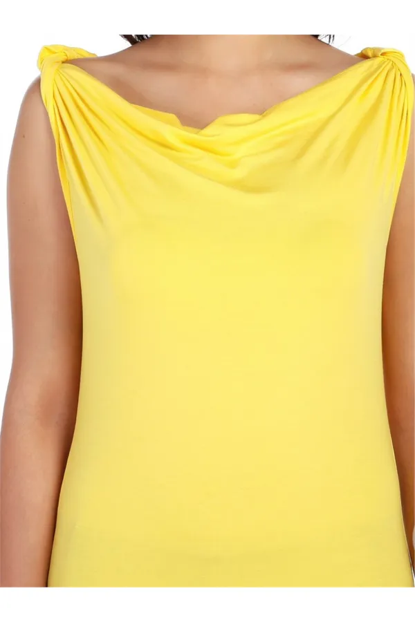 Askılı Tişört - Sarı