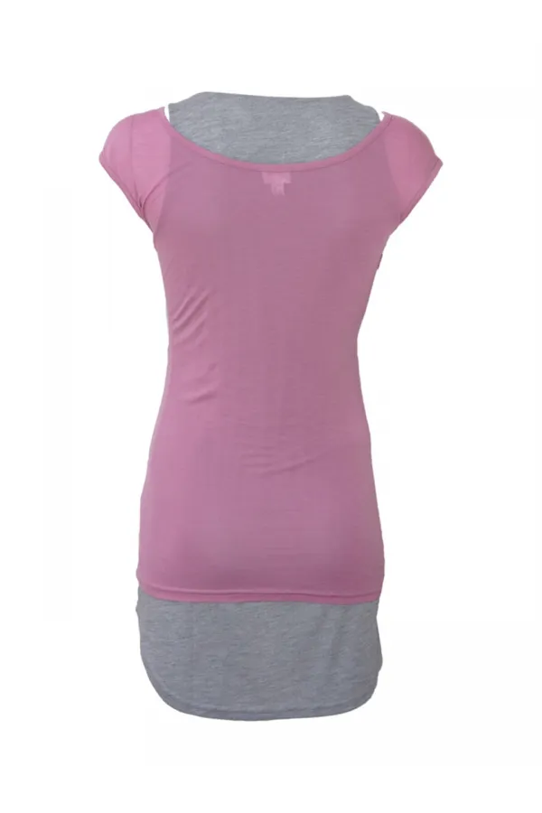 2'li T-shirt Seti - Gül Kurusu