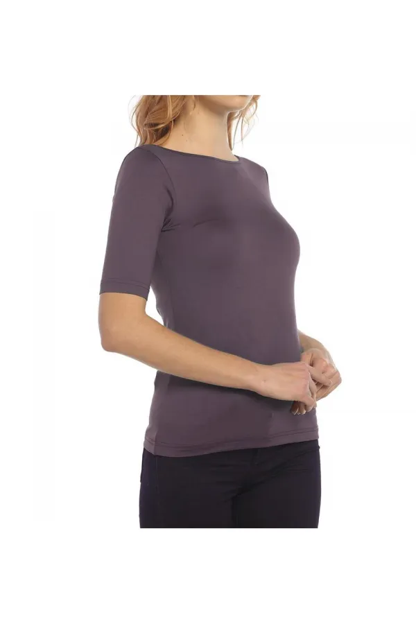 Basic Tişört - Eflatun