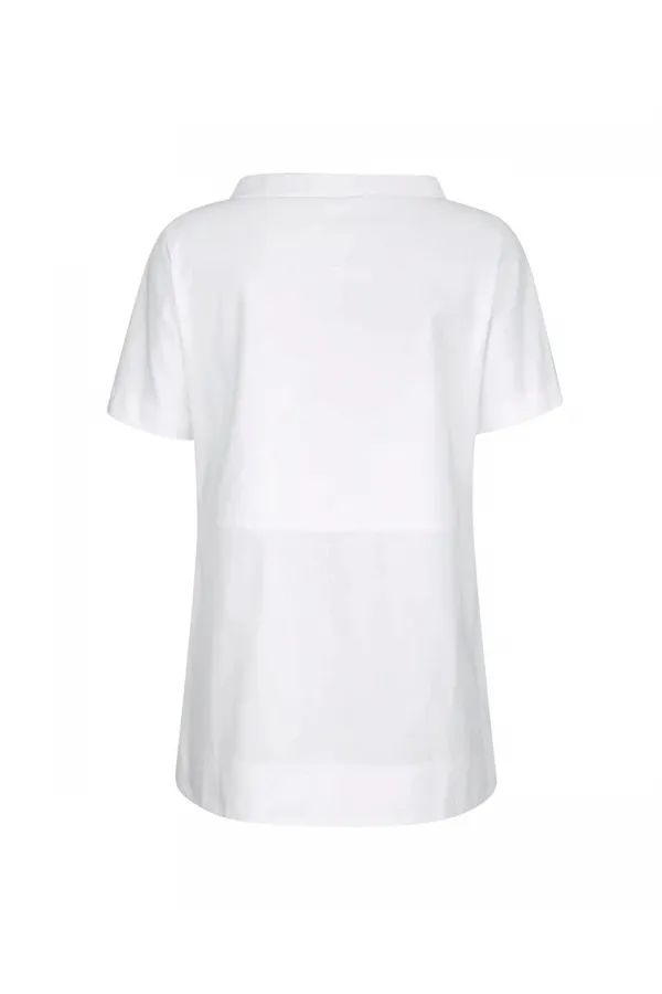 Boat Neck T-Shirt - White