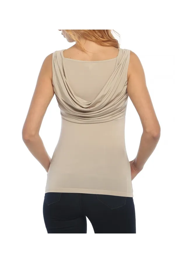 Feminen Degaje Tişört - Taş