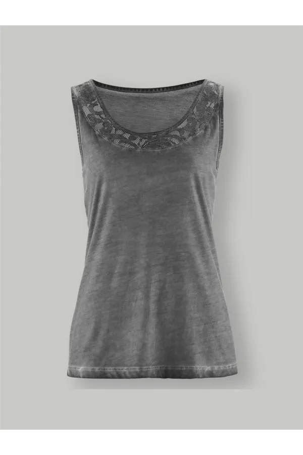 Sleeveless Blouse - Grey